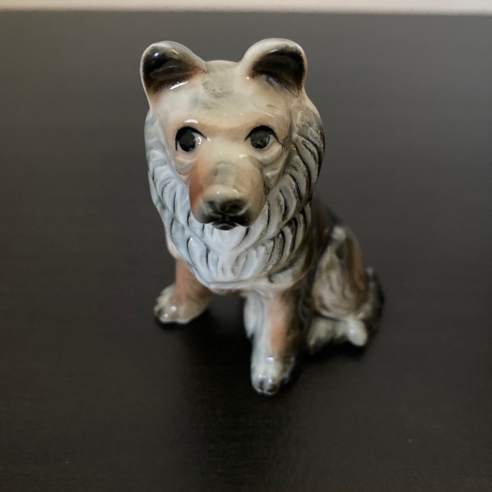 ⚡️SALE Vintage Bone China Dog Figurine 3.5 inches